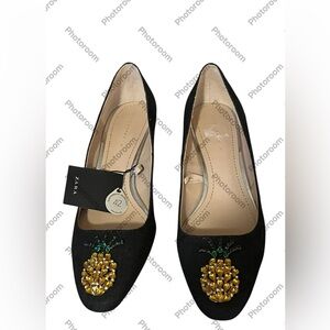 NWT Zara Pineapple Rhinestone Shoes Sz 8 - 8 1/2 (39)
